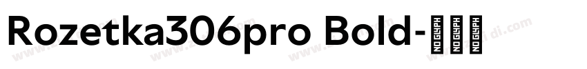 Rozetka306pro Bold字体转换